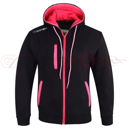 Women Motorcycle Armored Kevlar Fleece Hoodie